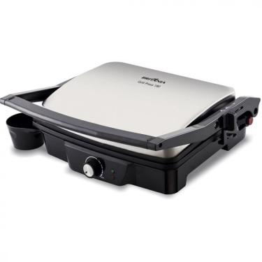 Imagem de Grill Press 180 Britânia Com Chapas Antiaderentes E Abertura De 180 Graus Preto Com Inox