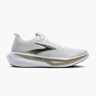 Imagem de Tênis Brooks Hyperion 3 Masculino Branco e Verde-Masculino