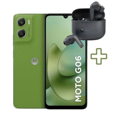 Imagem de KIT Celular Smartphone Motorola Moto G06 256GB 4GB RAM Tela 6.9 120Hz 