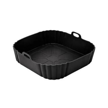 Imagem de Assadeira Quadrada Alça Fritadeira Elétrica Culinário Forno Forma Sili