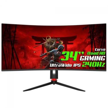 Imagem de Monitor Gamer SuperFrame Precision 34 Pol Curvo UltraWide Quad HD ELED