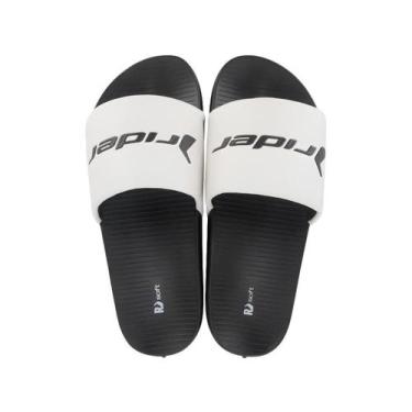 Imagem de Chinelo Rider R23 12221 Gaspea PVC Masculino, 39, Preto, Branco