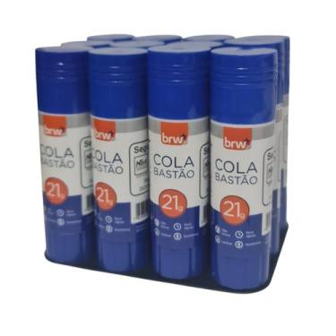 Imagem de COLA EM BASTÃO 21g LAVAVEL COM INMETRO 12 UNIDADES - BRW