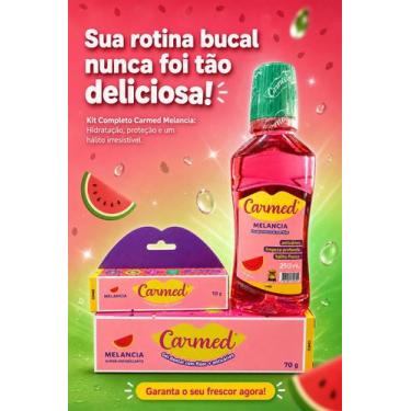 Imagem de Kit Cimed Carmed Melancia Higiene Bucal com Aroma Irresistível