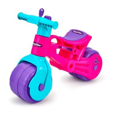 Imagem de Bicicleta Infantil BabyRider Rosa Sem Pedais Equilíbrio De Bebê Com Bu