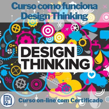 Imagem de Curso Online em videoaula como funciona Design Thinking com Certificado