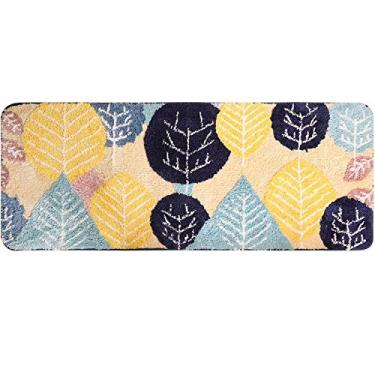 Imagem de LTL Tapete para quarto, cabeceira, antiderrapante, lavável, salsicha, sala de estudo, varanda, quarto das crianças, cozinha, banheiro, floresta tropical de 60160 cm