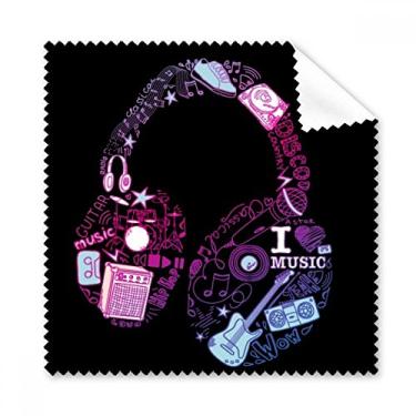 Imagem de Fone de ouvido rosa azul pano de limpeza de tela de telefone limpador de óculos 5 peças