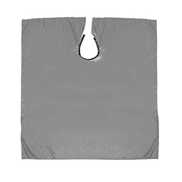 Imagem de Betty Dain Capa leve de nylon enrugado para corte/penteado, resistente à água, nylon Antron enrugado ultraleve, repele o cabelo, fecho de pressão no pescoço, generoso 137 x 152 cm, prata