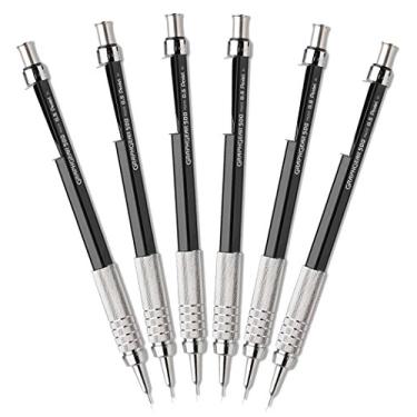 Imagem de Pentel Lapiseira de desenho automático GraphGear 500, 0,5 mm, preto, pacote com 6