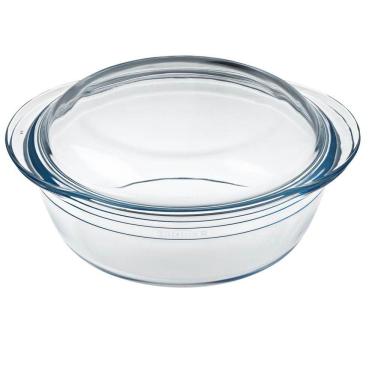 Imagem de Assadeira Terrina Redonda Com Tampa Borosilicato 21000ml - Ô Cuisine