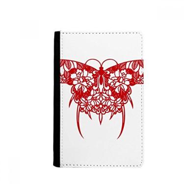 Imagem de Porta-passaporte para corte de papel de pipa de cultura tradicional chinesa Notecase Burse capa carteira porta-cartões