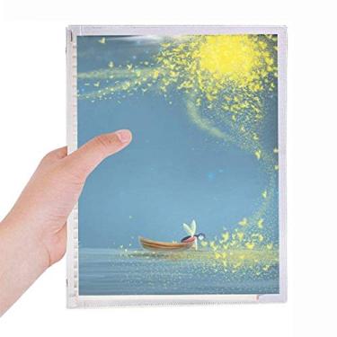 Imagem de Caderno de pintura com luzes noturnas silenciosas para barcos, fadas, folhas soltas, diário recarregável, papelaria