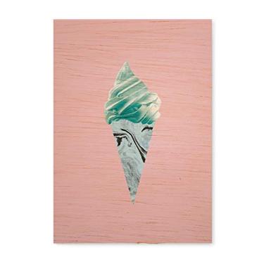 Imagem de Arte Maníacos Quadro Decorativo em Madeira Sorvete Escandivava - 23x16,25cm