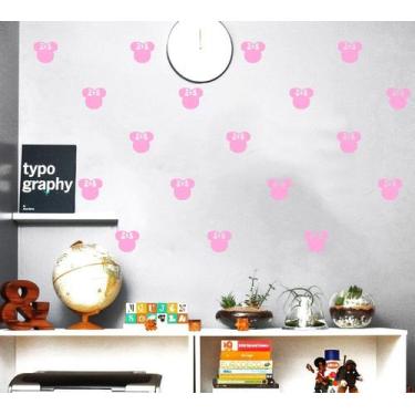 Imagem de Kit 90 adesivos da Minnie 6cm x 5,3cm cada Decoração Casa Sala, Quarto