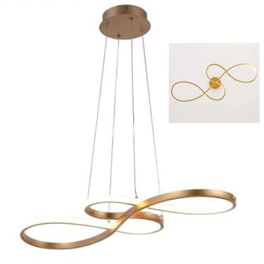 Imagem de Lustre Pendente LED Infinito 3 em 1 Arco Hall de Entrada Recepçao Sala