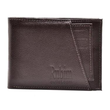 Imagem de Carteira Masculina Couro Porta Moedas Porta Cartões Moderna - Rubim Ca