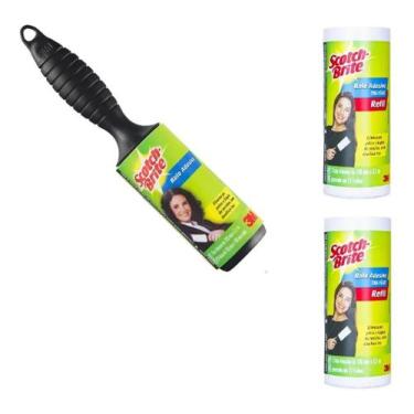 Imagem de Tira Pelo Rolo Adesivo Original Scotch Brite 100x3,1 3m Com 2 Refil