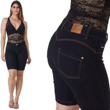 Imagem de Bermuda Jeans HNO Ciclista Hot Pants Azul Escuro - HNO Jeans, 50