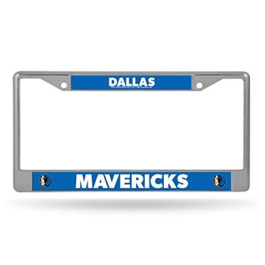 Imagem de Moldura de placa de licença cromada padrão NBA Dallas Mavericks