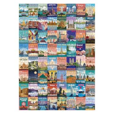 Imagem de World Landmarks Travel Puzzle 1000 Pieces for Adult, Nature Landscape Art Jigsaw Puzzle New York Paris Scenic, Travel City Beach Scenery Poster Puzzle
