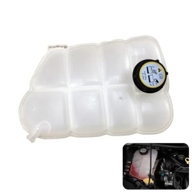 Imagem de CEYHTLY CV6Z8A080C Tanque de reservatório de refrigeração frontal, tanque de reservatório de radiador com tampa compatível com Ford Escape 2013-2016, Ford Focus 2013-2018, Ford Focus 2014-2022 Ford