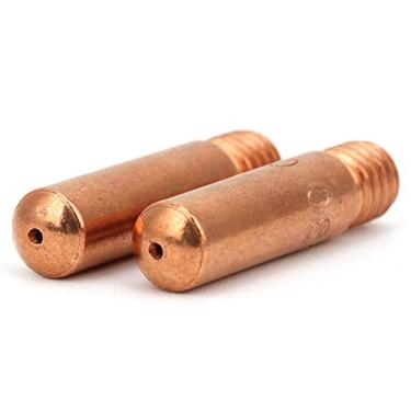 Imagem de Pistola de Soldagem Mig Com Ponta de Contato, Cobre, Desempenho Estável e Durável, Tweco Mini 100l, Com 10 Peças