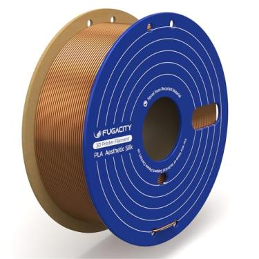 Imagem de Fugacity Filamento PLA 1,75 mm, filamento de impressora 3D carretel de 1 kg (N.W 1.0 kg), precisão dimensional +/- 0,02 mm, efeito de impressão aprimorado para a maioria das impressoras 3D FDM