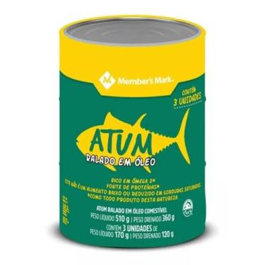 Imagem de Atum Em Conserva Importado - Ralado - 3 Unidades - 510g - Member's Mar