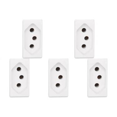 Imagem de Kit C/5 - Pial Modulo  Pop Tomada  2P+T 20A 3020 - Pial legrand