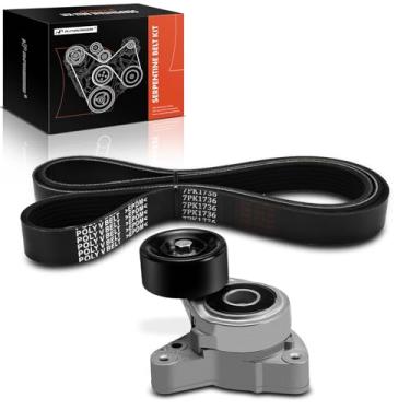 Imagem de A-Premium Kit de transmissão de correia serpentina do motor compatível com Honda CR-V CRV 2002 2003 2004 2005 2006-2.4L