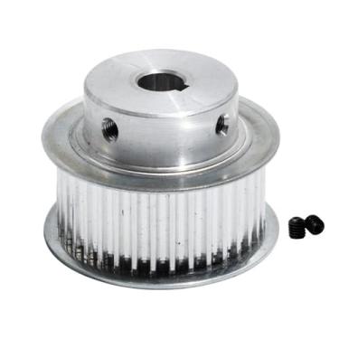 Imagem de Polia de transmissão HTD5M 35T com chaveta 21 mm largura da correia 8/10/17/20 mm liga de alumínio polia de engrenagem de 35 dentes (chave de 8 mm 3 x 1,4)
