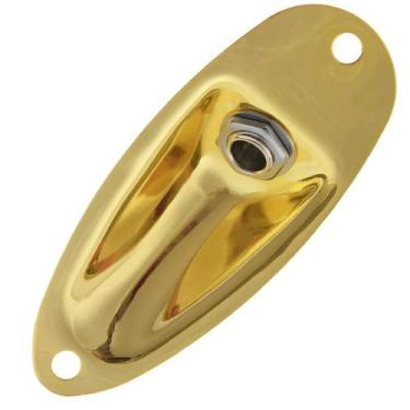 Imagem de Jack Plate Estilo Canoa + Conector P10 Guitarra Stratocaster - Thida