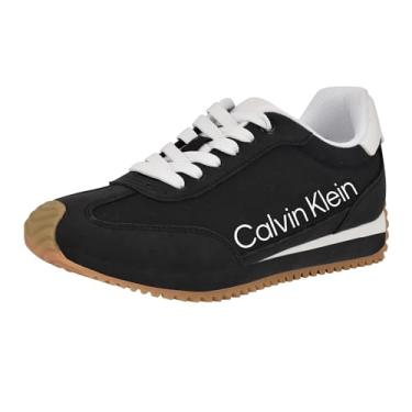Imagem de Calvin Klein Tênis feminino Lanier, Preto/Branco 001, 40