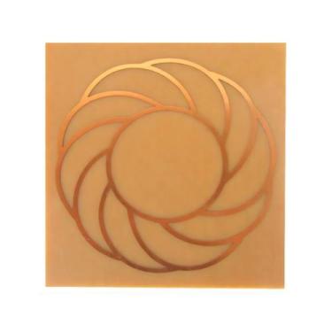 Imagem de Placa Grafico Turbilhão G 15x15cm - Radionica Radiestesia - Dhonella