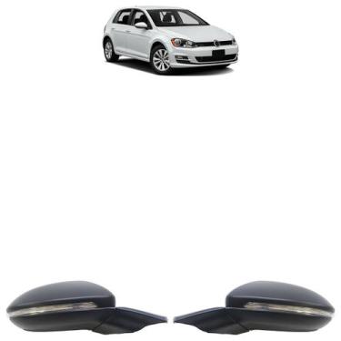 Imagem de Retrovisor Golf 2015 2016 2017 2018 Elétrico Sem Luz Cortesia - Automo