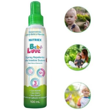 Imagem de Repelente Para Bebê Infantil Spray Suave Love Frasco 100ml - NUTRIEX