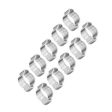 Imagem de 10pcs Ferro Zinco Galvanizado Galvanizado Com Duas Mangueiras de Orelha 5-23mm para Tubo de Gasolina, Clipe de Tubo, Grampo de Faixa, Clipe de Junta (15-18mm)