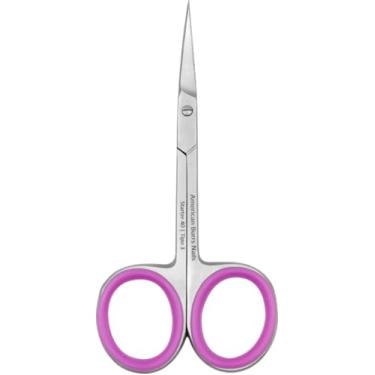 Imagem de Tesoura de Cutícula Starter 40 Tipo 3 25mm c/Silicone T-ST40-3 Aço Inox Cirúrgico American Burrs Nails