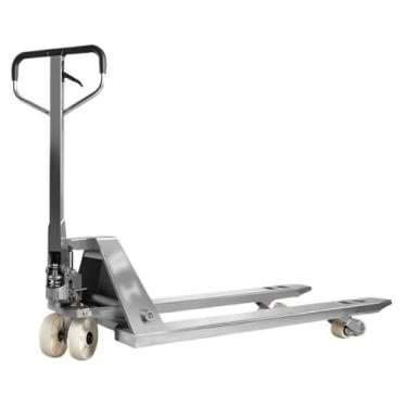 Imagem de Paleteira Empilhadeira manual de transpalete de mercadorias em aço inoxidável 2000kg Empilhadeira hidráulica manual Palete Jack(68.5cm)
