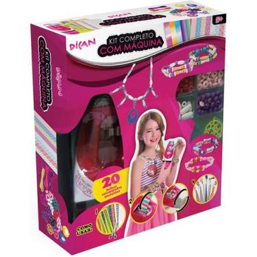 Imagem de Brinquedo Kit de Pulseiras Completo com Maquina - Dican