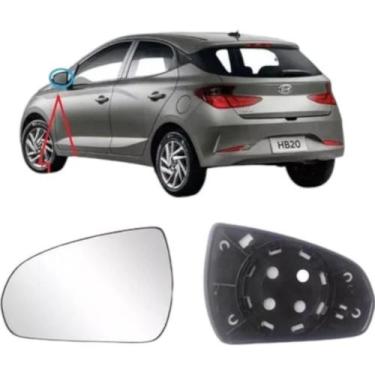 Imagem de Subconjunto Lente Com Base Retrovisor Hb20 2020 Em Diante - Metagal