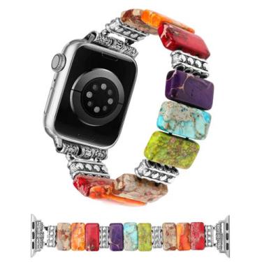 Imagem de Pulseira de Pedra para Apple Watch 38/40/41/42/44/45/46/49mm