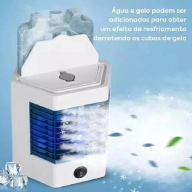 Imagem de Mini Ar Condicionado Portátil Luz Led Usb Ar Puro Gelado - WCAN