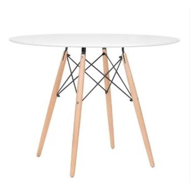 Imagem de Mesa De Jantar Redonda Eames Eiffel 110cm Branca