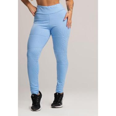 Imagem de Calça Legging Cintura Alta Recortes Texturizada Jacquard MVB Modas-Feminino