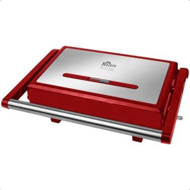 Imagem de Grill Panini Kian 1200W - Vermelho - 220V, Vermelho, 220V