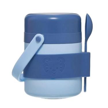 Imagem de Pote Termico De Inox Bebe Com Colher 300ml Tigor BB Little