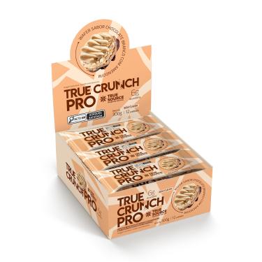 Imagem de True Crunch Pro Chocolate Branco com Amendoim Caixa c/ 12 Unidades True Crunch Pro Chocolate Branco c/ Amendoim Caixa c/ 12 Unid.