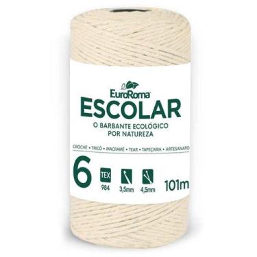 Imagem de Barbante cru 100g 4/6 fios rolo 101m euroroma pct.c/06